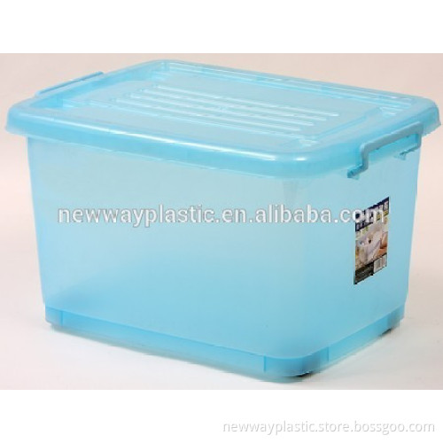 26L Blue cheap plastic storage box with lid